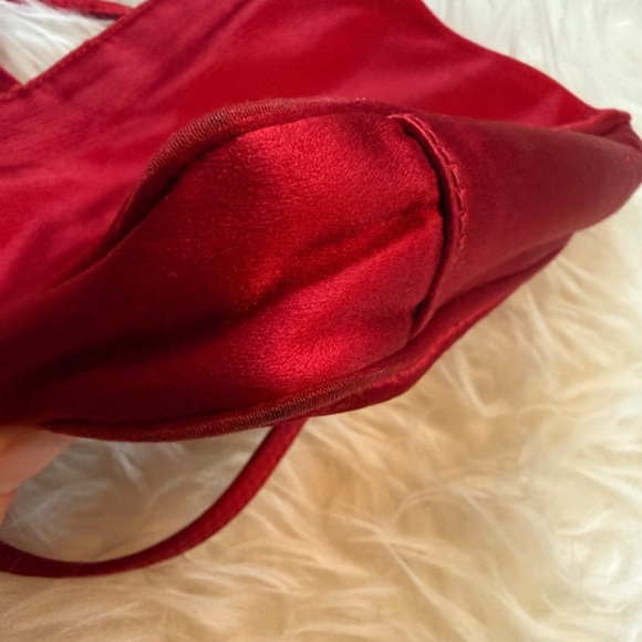 Gucci Red Bamboo Handle Two Way Bag - Picture 9 of 12